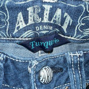 ARIAT WOMEN'S JEANS GREAT STITCHING MED WASH